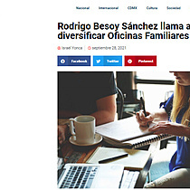 Rodrigo Besoy Snchez llama a diversificar Oficinas Familiares